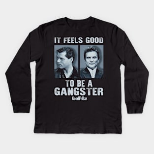 Joe pesci vintage movie it feels good be a gangster Kids Long Sleeve T-Shirt